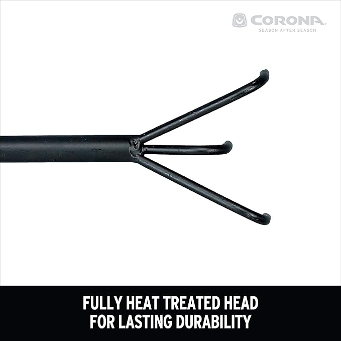 Corona Tools Extendable Handle 3-Tine Hoe for Raised Garden Beds – Adjustable 18"–32" Telescoping Garden Hoe