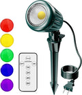 Spotlights Outdoor,120V Plug-in Halloween Spot Lights with Timer Remote Control,6000K Landscape Lighting with 5 Color Lenses (Red,Yellow,Green,Blue,Purple),IP67 Waterproof,1 Pack