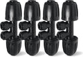 4 Pack 1/2'' to 1/4'' Drip Irrigation Fittings, Push-to-Connect 4 Way Drip Irrigation Part Barbed Tee Connectors, Anti-leak Locked Splitter Fitting for 1/2" Irrigation Tubing (0.6''-0.67''OD)