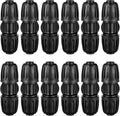 12pc 1/2 inch Drip Irrigation Coupling Fittings,ANTI-DROP Lock Barbed Irrigation Coupling For (1/2" ID x0.6-0.63" OD) Drip Tubing Drip Irrigation Fittings