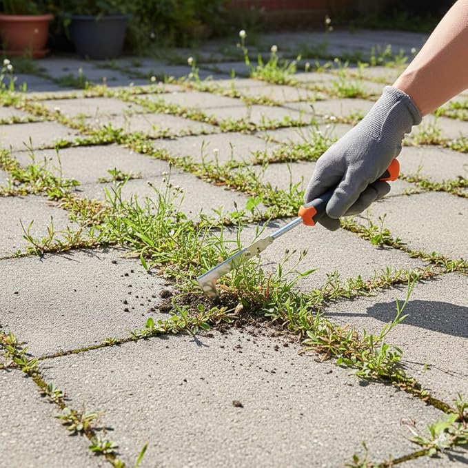 Weed Puller Tool, Portable Rubber-Handled Garden Tools, Four-Tined Weeding Tool, Uprooting Weeding Tools, Crevice Weeder, Backyard Farming Weeding and Weed Removal Tool (style3)