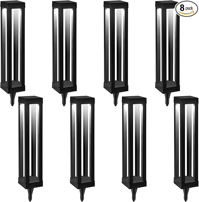 Solar Floor Lamps Outdoor Decor Lanterns Waterproof Deck Lights for Outside