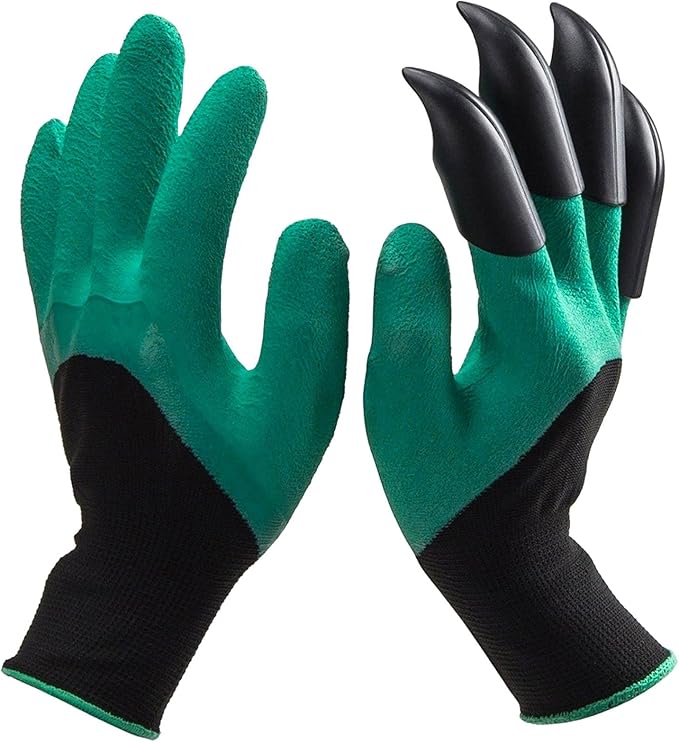 (1 Pair) Unisex Claw Gardening Gloves for Digging in The Garden, Flower Potting, Universal Fit
