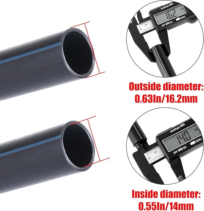 12pc 1/2"Drip Irrigation End Plugs Fittings,ANTI-LEAK Lock Barbed End Cap For (1/2" ID x0.6-0.63" OD) Drip Tubing Drip Irrigation Fittings (12Pcs 1/2 inch Irrigation End Plugs)