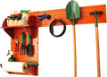 Wall Control Pegboard Garden Supplies Storage and Organization Garden Tool Organizer Kit with Orange Pegboard and Red Accessories