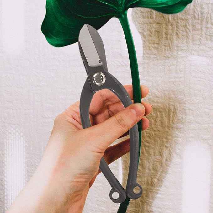 TIDTALEO Steel Pruning Shears Garden Scissors Trimming Scissors for Flower Branches Small Branch Cutting Gardening Tool Sturdy Patio Lawn Care Hand Shears