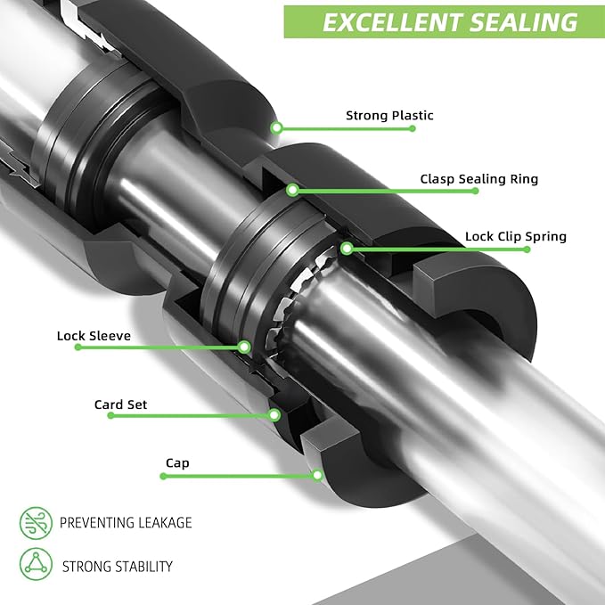 6 Pack 1/2'' to 1/4'' Drip Irrigation Fittings, Push-to-Connect 4 Way Drip Irrigation Part Barbed Tee Connectors, Anti-leak Locked Splitter Fitting for 1/2" Irrigation Tubing (0.6''-0.67''OD)