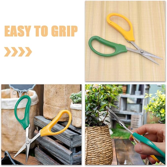 5pcs Stainless Steel Hand Pruning Shears Garden Flower Scissors Heavy Duty Gardening Tools for Fruit Tree Harvesting and Plant Trimming