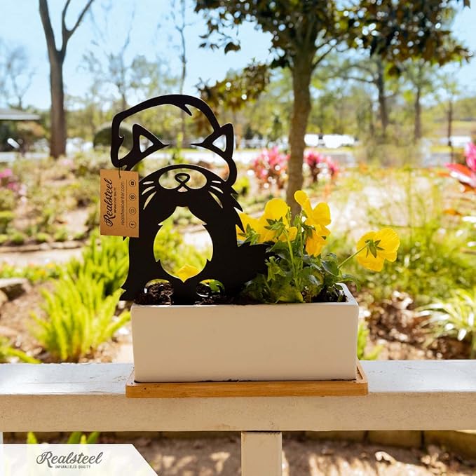 RealSteel Build Your Gnome Family Garden Stakes – Custom Metal Yard & Lawn Decor – Farmhouse Outdoor Garden Gnomes – Choose Your Set - Unique Gift - Flower Pot Gnomes