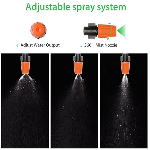 190 Pcs Barbed Connectors Irrigation Fittings Kit,Drip Irrigation Barbed Connectors 1/4''Tubing Fittings Kit for Flower Pot Garden Lawn(Straight Barbs,Single Barbs,Tees,Elbows,End Plug,4-Way Coupling)