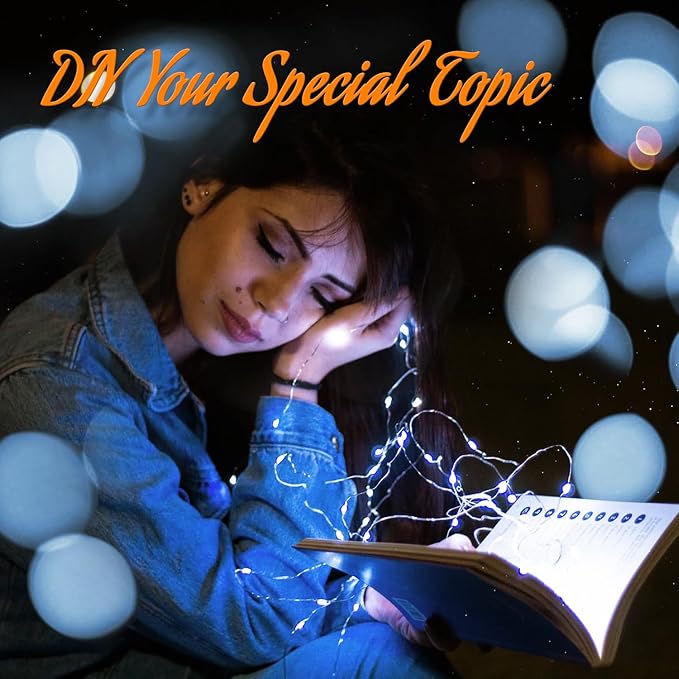 QITONG 4 Pack Solar Fairy Lights, Each 33ft 100 LED White Christmas String Light Outdoor Waterproof, 8 Modes Silver Wire Twinkle Mini Lights