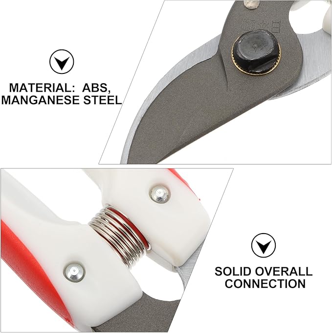 Garden Pruning Shears and Fruit Tree Branch Cutter, Bypass Pruning Scissor for Garden and Orchard Use, Ergonomic Hand Tool for Precise Branch Trimming and Plant Maintenance