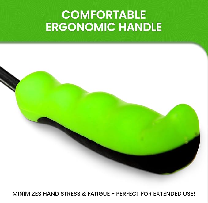 Garden Guru Hand Weeder Fork Tool – Rust Resistant High Carbon Steel – Ergonomic Handle – Great for Planting, Spreading Mulch, Weeding, Loosening & Transplanting Soil (2 Pack)