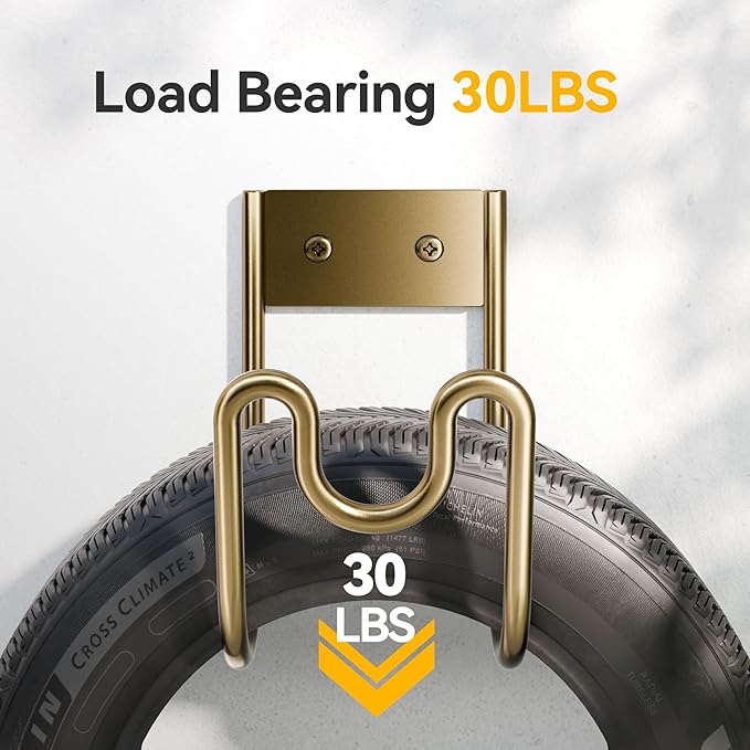 Josmimic Bronze Metal Garden Hose Holder - Wall Mounted Water Hose Holder - Hose Hanger Heavy Duty for Water Hose Extension Cords Vacuum Hose (1 Pack)