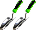 Garden Guru Super Strong Garden Trowel Hand Shovel - Stainless Steel - Rust Resistant - Ergonomic Grip - Perfect Tool for Gardening, Weeding, Transplanting and Digging in Garden Beds (2 Pack)