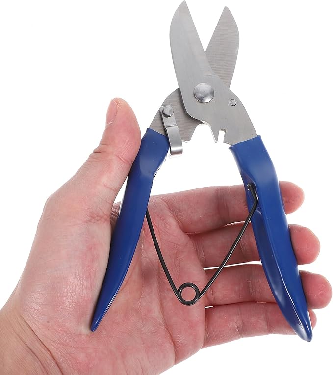 Angoily Heavy-duty Garden Pruning Shears for Tree and Shrub Branches, Blue Plastic Handle, Gardening Tool for Bonsai and Flower Trimming