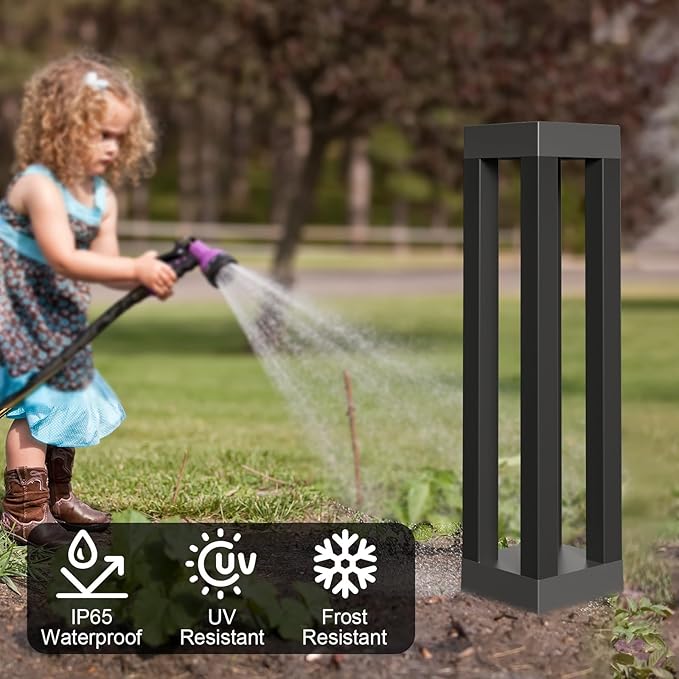 Outdoor Solar Floor Lamps, Lantern Floor Lamp, Outdoor Decor Lanterns for Garden Patio Porch Deck Pool Pathway Driveway (2 Pieces)