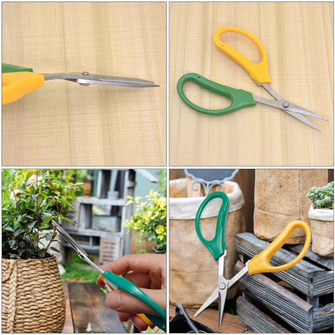 5pcs Stainless Steel Gardening Pruning Shears Plant Scissors Set for Fruit Tree and Grape Harvesting, Garden Clippers for Tree Trimming and Floral Cutting, Handheld Garden Tools