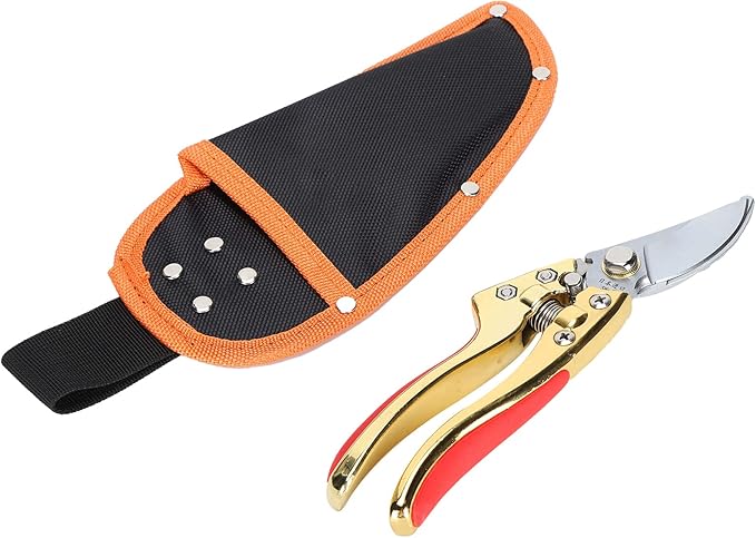 Pruning Shears, Alloy Steel Hand Pruner Garden Clippers Gardening Scissors Branch Cutter Gardening Hand Tools for Trimming Bushes Flowers Plants