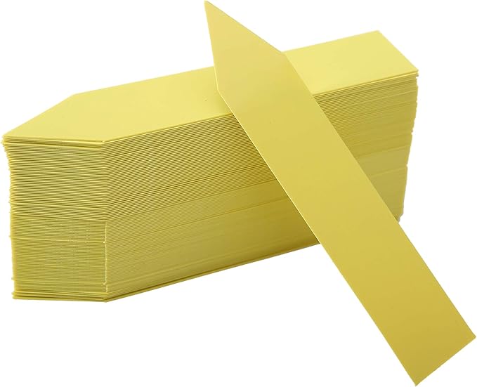 1000 Pcs Plant Tags, 4 Inch Plastic Garden Plant Pot Markers Waterproof Plant Labels, Yellow