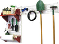 Wall Control Pegboard Garden Supplies Storage and Organization Garden Tool Organizer Kit with White Pegboard and Red Accessories