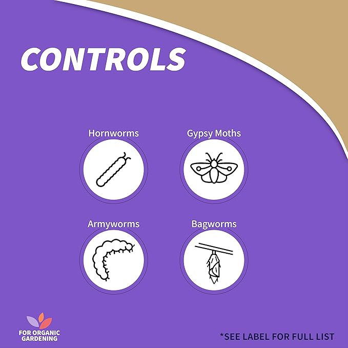 Bonide Captain Jack's Thuricide BT, 128 oz Ready-to-Use with Sprayer, Kills Worms and Caterpillars in Home Garden, For Organic Gardening