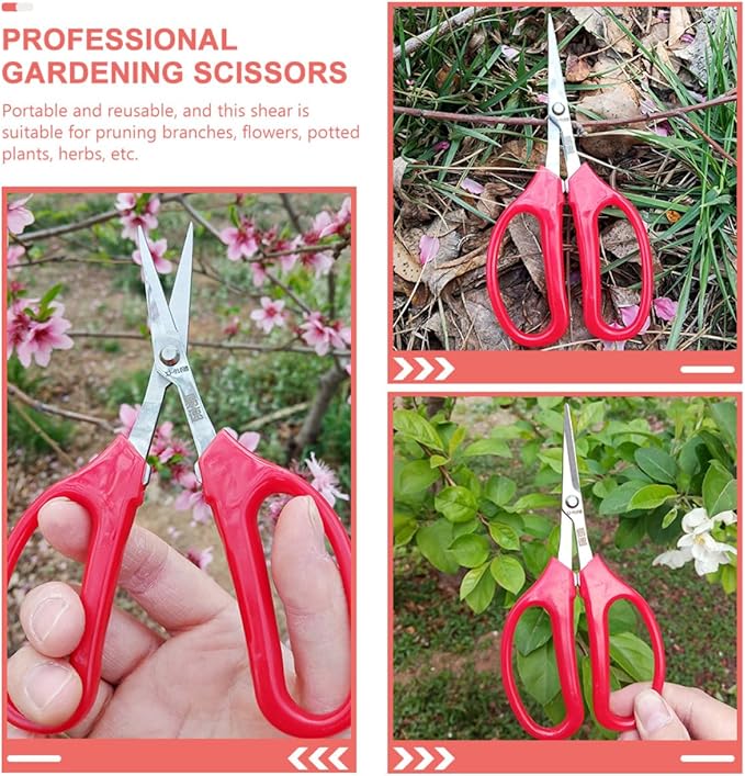 UPKOCH Curved Fruit Scissors and Garden Pruning Shears for Flower Trimming, Horticulture Hand Tool with Sharp Blade, Suitable for Orchard and Floral Arrangement Use