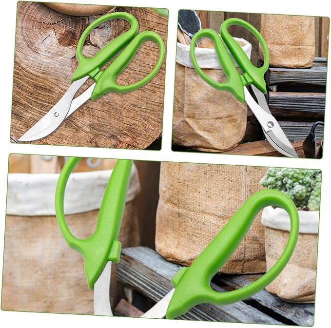 Pruning Shears for Tree Trimming Stainless Steel Garden Pruning Scissors with Long Handle Fruit Picking Tool for Outdoor Gardening and Bonsai Care