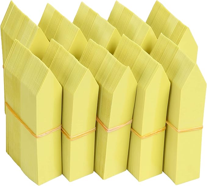 1000 Pcs Plant Tags, 4 Inch Plastic Garden Plant Pot Markers Waterproof Plant Labels, Yellow
