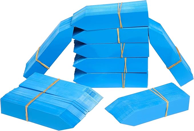 1000 Pcs Plant Tags, 4 Inch Plastic Garden Plant Pot Markers Waterproof Plant Labels, Blue