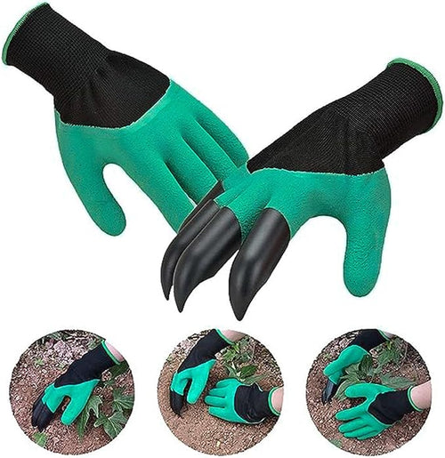 (1 Pair) Unisex Claw Gardening Gloves for Digging in The Garden, Flower Potting, Universal Fit