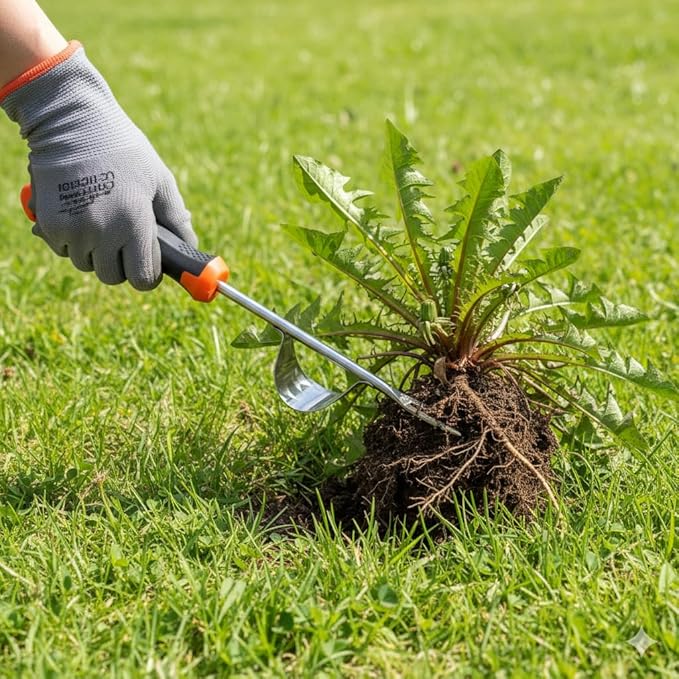 Weed Puller Tool, Portable Rubber-Handled Garden Tools, Four-Tined Weeding Tool, Uprooting Weeding Tools, Crevice Weeder, Backyard Farming Weeding and Weed Removal Tool (style3)