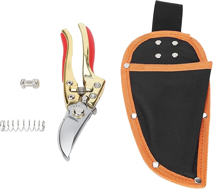 Pruning Shears, Alloy Steel Hand Pruner Garden Clippers Gardening Scissors Branch Cutter Gardening Hand Tools for Trimming Bushes Flowers Plants