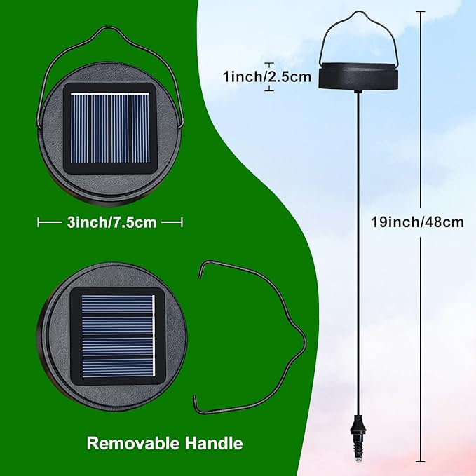 2Pack Solar Lights Replacement Parts with Rechargeable Battery AA 600mAh for Solar Garden Lantern Lights, Patio, Yard Halloween Christmas Decorations
