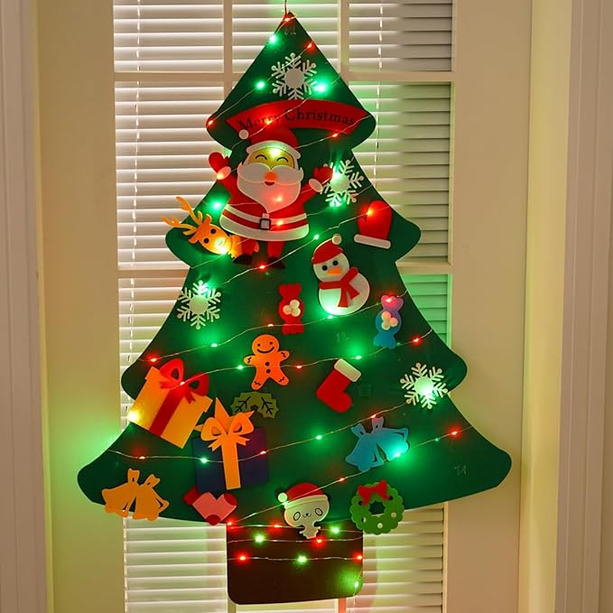 QITONG 4 Pack Solar Fairy Lights, Each 33ft 100 LED Red and Green Christmas String Light Outdoor Waterproof, 8 Modes Silver Wire Twinkle Mini Lights