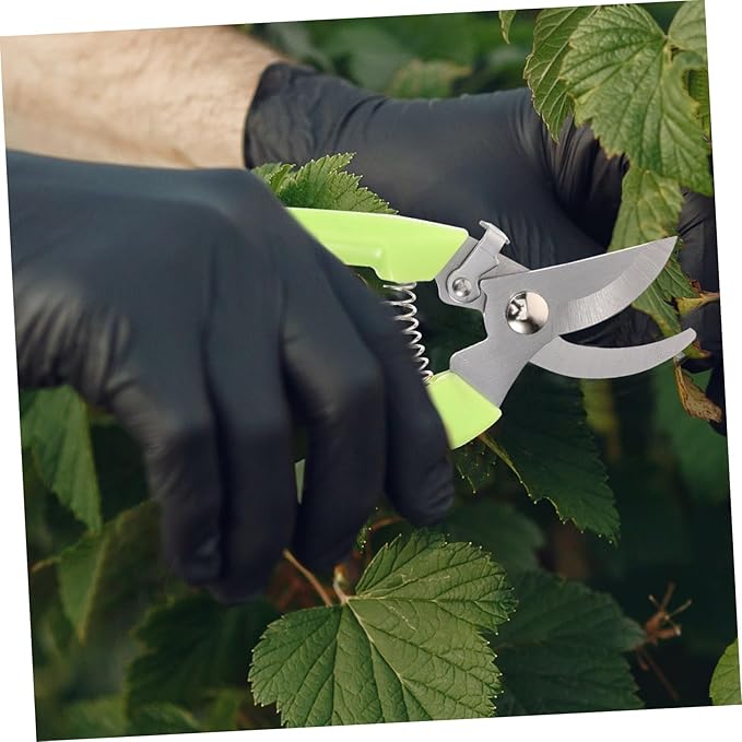 Happyyami 2pcs Garden Pruning Shears Hand Tools for Trimming Plants Flower Scissors Non- Handle Lightweight Gardening Clippers for Branch Shaping