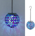 VCUTEKA Hanging Solar Lanterns Mosaic Solar Lights with Hook Up, Outdoor Garden Lights Decor for Yard Tree Fence Patio