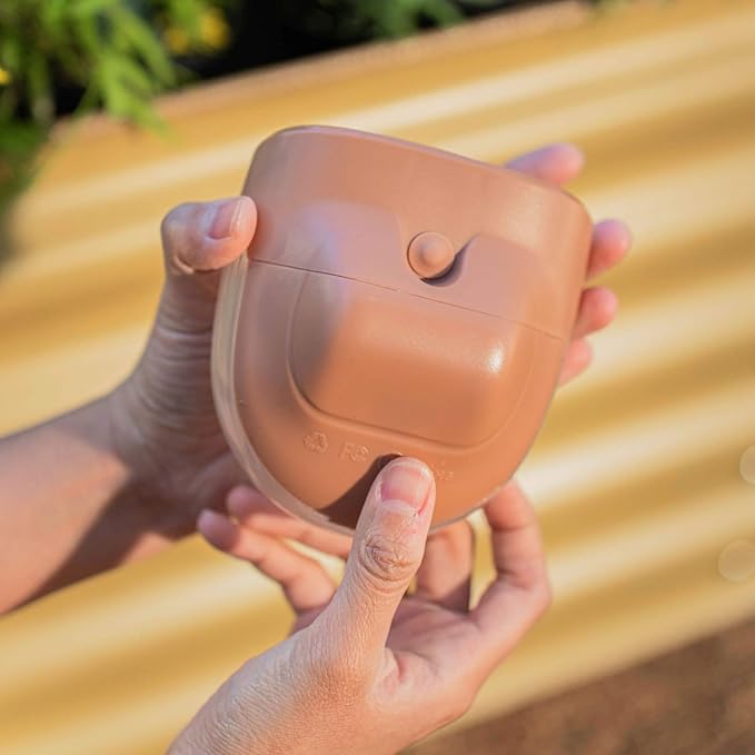 Vego garden Rippled Solar Garden Lights with Auto Sensors Magnetize Securely to Raised Beds, IPX4 Waterproof Outdoor LED Light for Patio & Yard Pebble Gray, 4 Pack