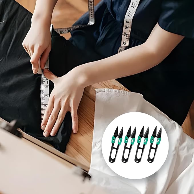 HAISHANG 4Pcs Bonsai Pruning Scissors Garden Plant Trimming Sewing Scissors Yarn Thread Snips,Small Pruning Shears Stainless Steel Pruners Trimmers Gardening Supplies