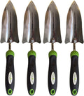 Garden Guru Transplanter Trowel Shovel - Stainless Steel - Rust Resistant - Ergonomic Grip - Perfect Hand Shovel Tool for Gardening Weeding Transplanting and Digging in Garden Beds (4 Pack)