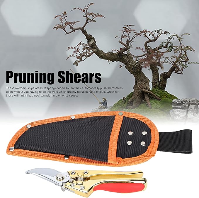 Pruning Shears, Alloy Steel Hand Pruner Garden Clippers Gardening Scissors Branch Cutter Gardening Hand Tools for Trimming Bushes Flowers Plants