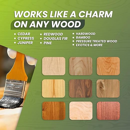 1 Gallon oz Garden Box Sealer - Covers 37.5 to 187.5 sq ft., Ideal Garden Bed Sealer - Wood Waterproofing, Food Safe Sealant - Wood Sealant That Protects Against Sun, Water & Weather Damages