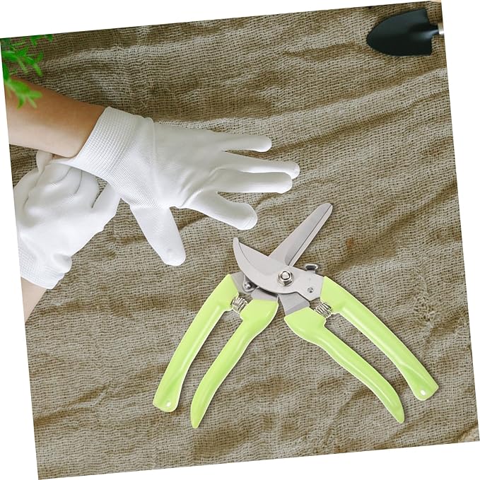 Happyyami 2pcs Garden Pruning Shears Hand Tools for Trimming Plants Flower Scissors Non- Handle Lightweight Gardening Clippers for Branch Shaping