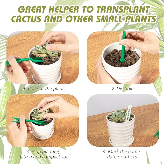 17 Pack Seed Planter Tool, Hand Seeder, Mini Sowing Seed Dispenser Sower, Seedlings Dibber and Widger, Seed Spreader for Planting Vegetables, Flowers