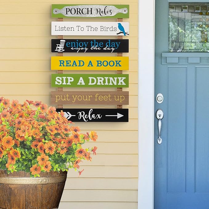 10 Bundles Artificial Flowers Outdoor UV Resistant Fake Flowers No Fade Faux Plants Garden Porch Window Box Decorating (Orange)