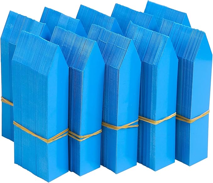 1000 Pcs Plant Tags, 4 Inch Plastic Garden Plant Pot Markers Waterproof Plant Labels, Blue