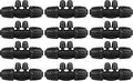 1/2 to 1/4 Drip Irrigation Fittings,4-Ways Barbed Tee 1/2 inch Drip Irrigation Tubing (1/2" ID x0.6-0.63" OD) 16mm to 1/4 inch Irrigation Tube Fitting Anti-Drop Barbed Connectors,12Pcs