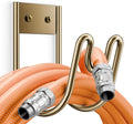 Josmimic Bronze Metal Garden Hose Holder - Wall Mounted Water Hose Holder - Hose Hanger Heavy Duty for Water Hose Extension Cords Vacuum Hose (1 Pack)