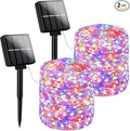 Brightever Solar String Lights, 2-Pack Total 80FT 200LED Solar Fairy Lights with 8 Lighting Modes, Solar Lights Outdoor Waterproof for Patio Christmas Wedding Party Tree Yard Decoration (Multicolor)