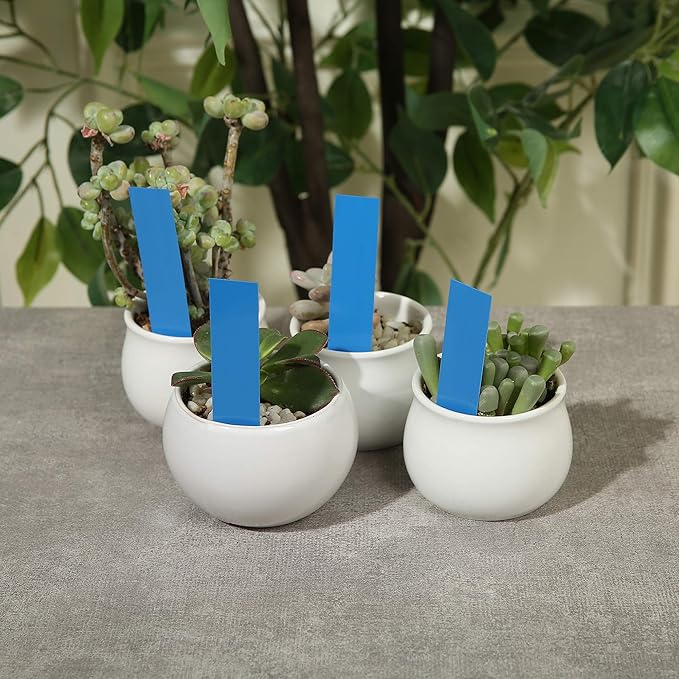1000 Pcs Plant Tags, 4 Inch Plastic Garden Plant Pot Markers Waterproof Plant Labels, Blue